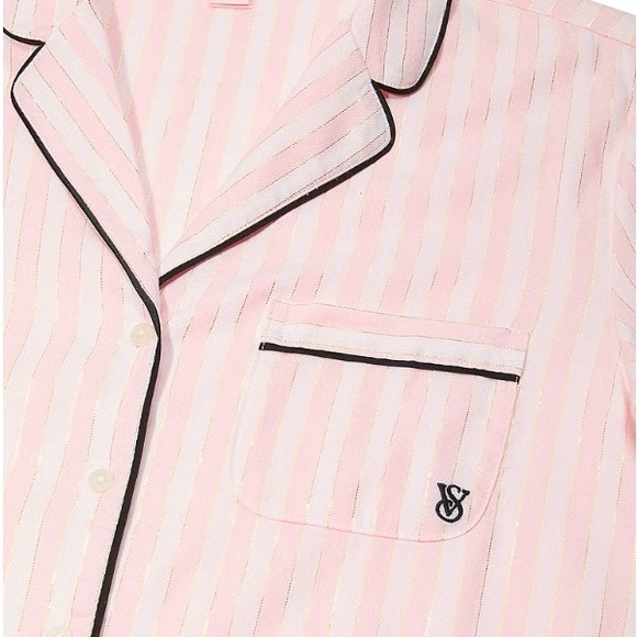 Victoria's Secret Light Pink Striped Pajama Set - Picture 3 of 4